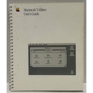 Macintosh Utilities Owner's Guide 1988 Macintosh Collector Apple Vintage
